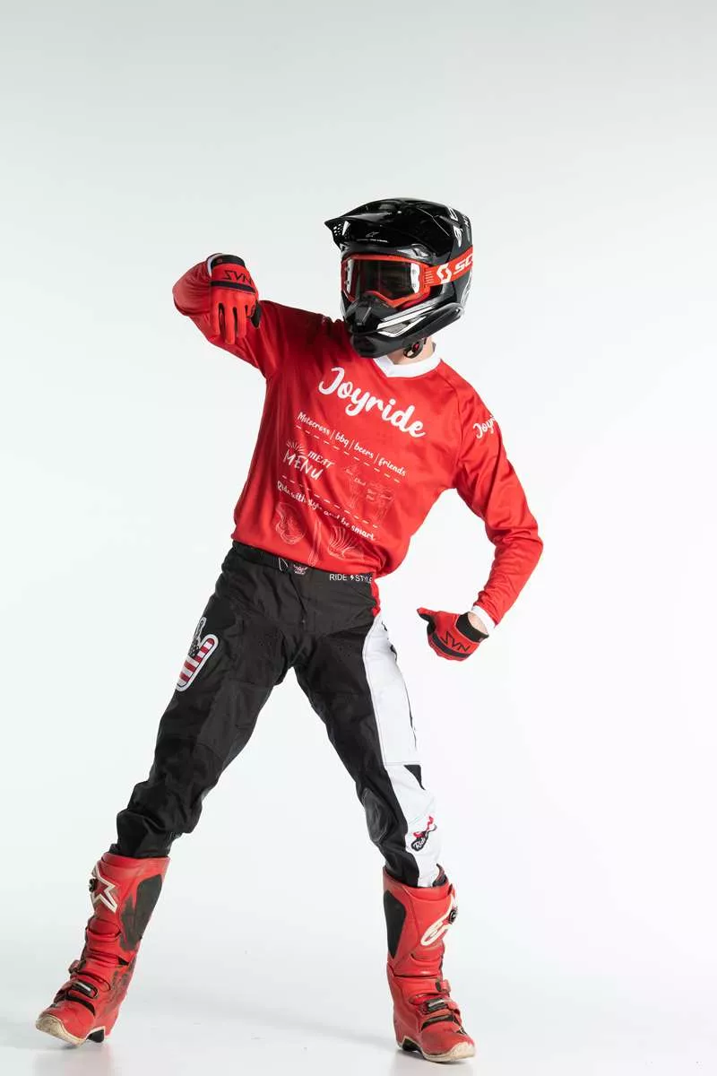 Maillot motocross Jersey Butcher – Rouge – Image 4