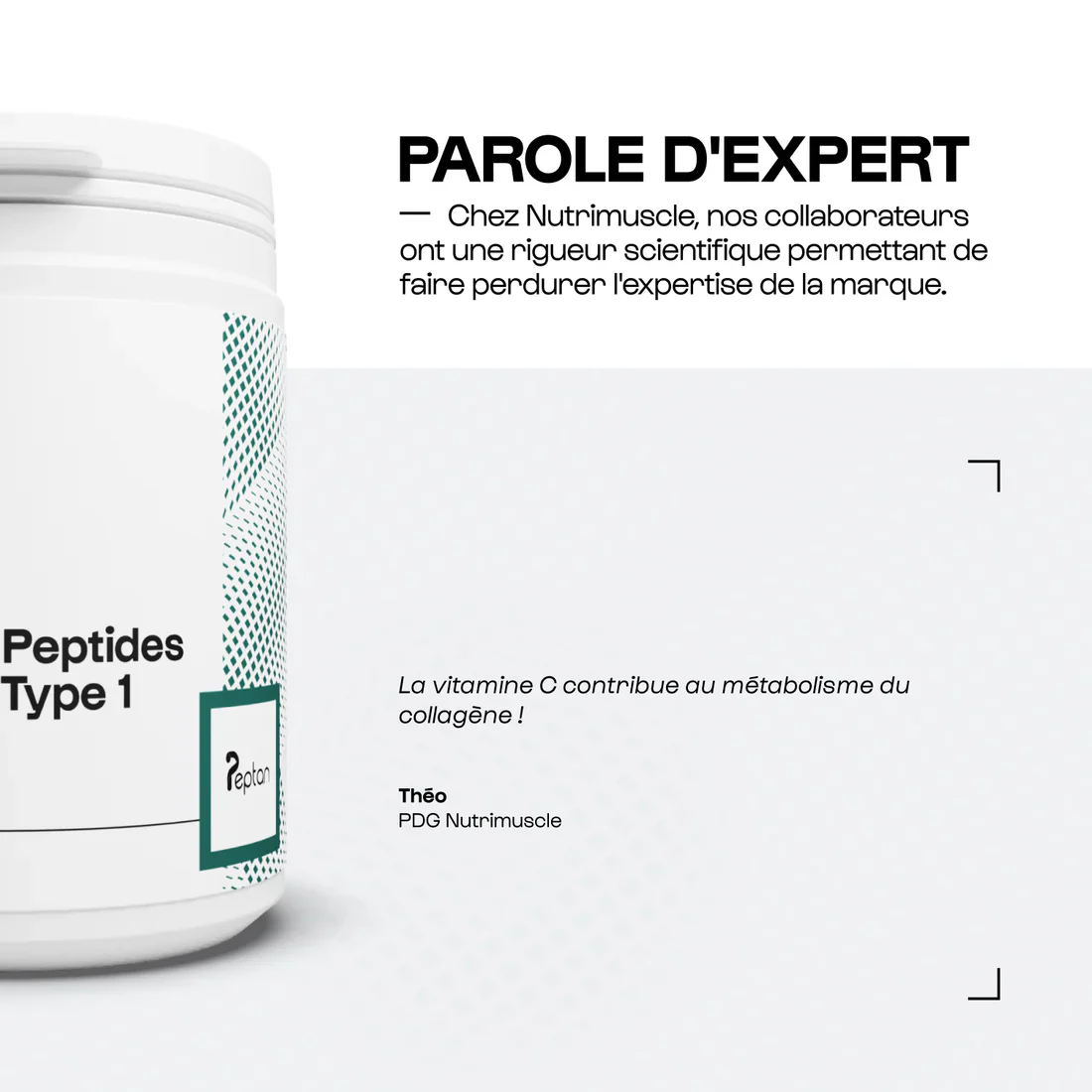 Nutrimuscle - Collagène Peptides Peptan® 1 en gélules – Image 2