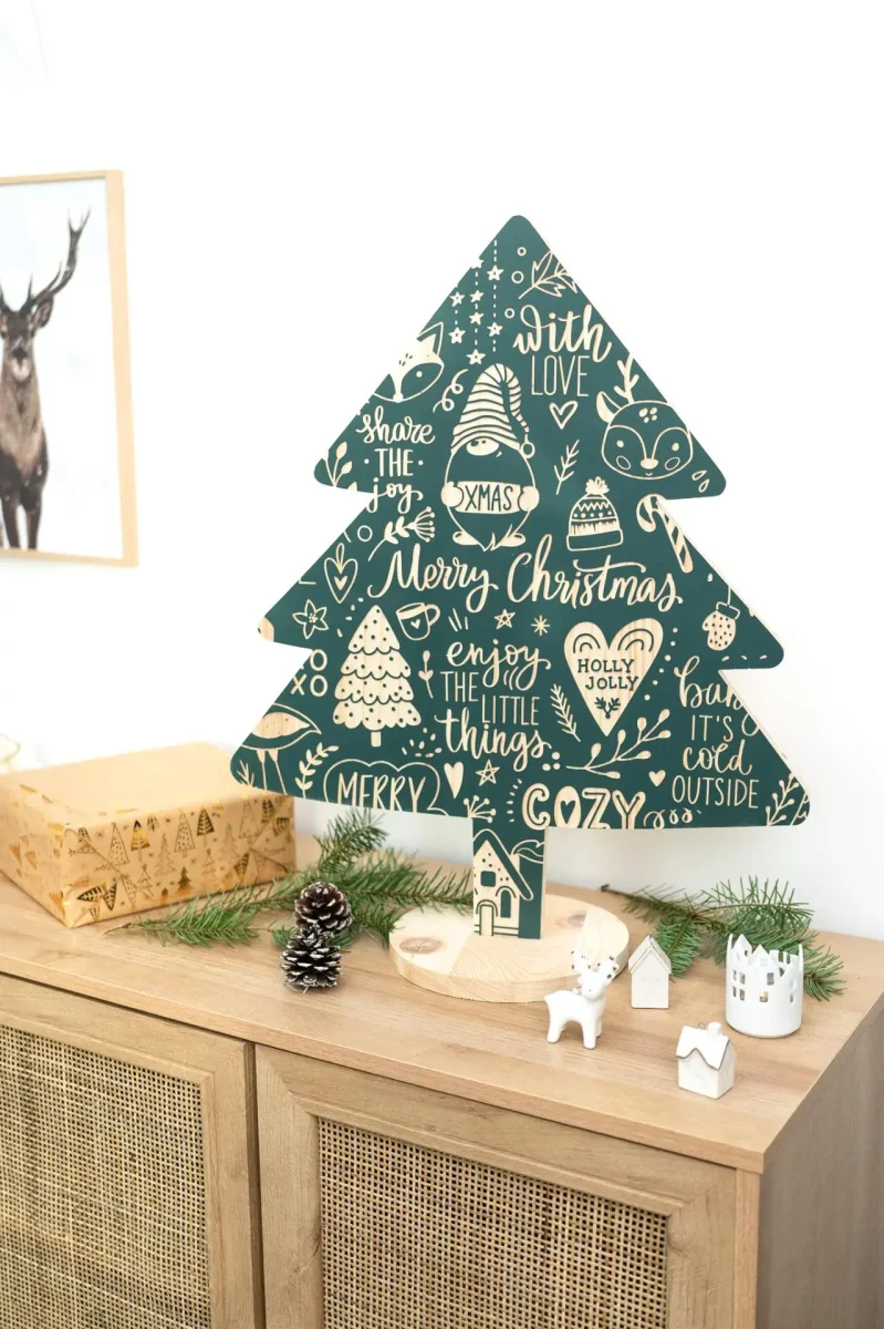 Sapin de noël en bois – Image 4