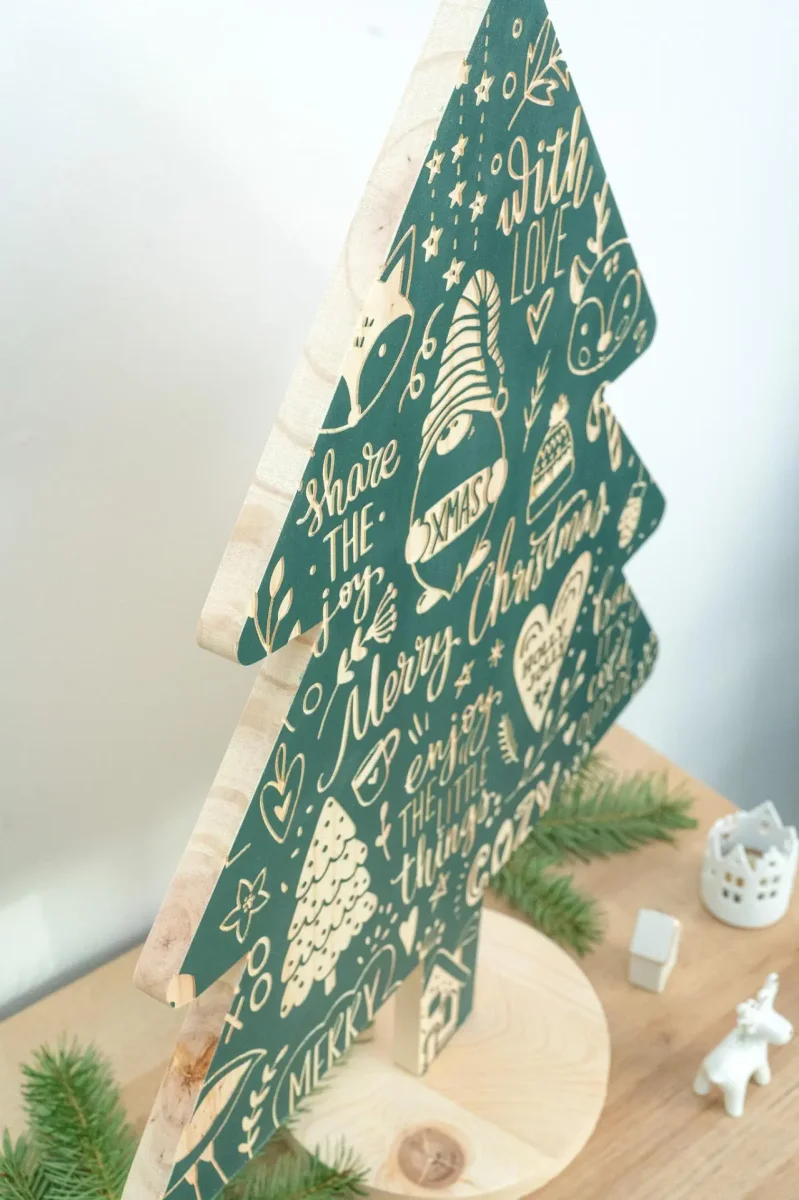 Sapin de noël en bois – Image 6