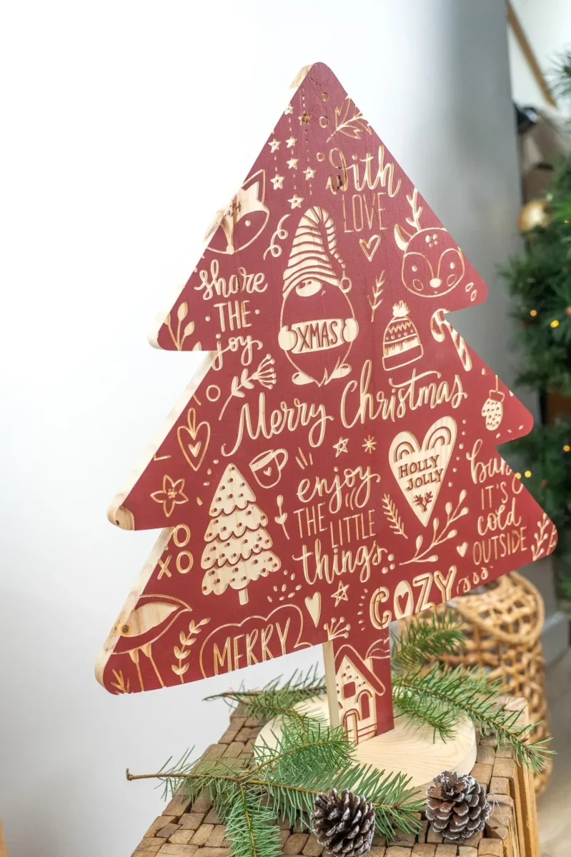 Sapin de noël en bois – Image 9