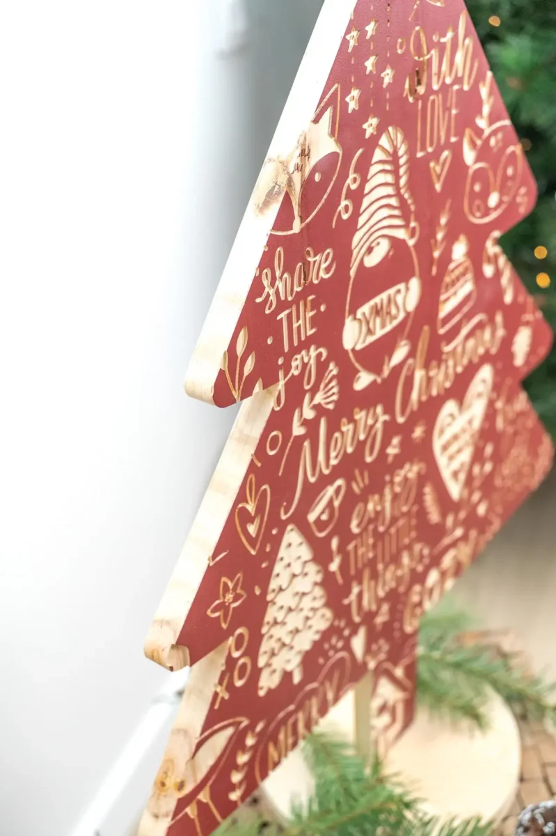 Sapin de noël en bois – Image 2