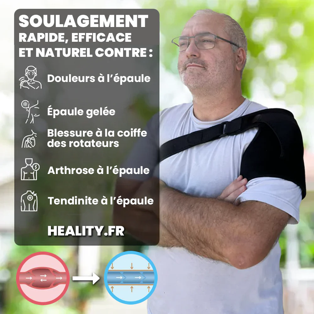 Épaulière Compression pour Tendinite et Coiffe des Rotateurs – Image 2