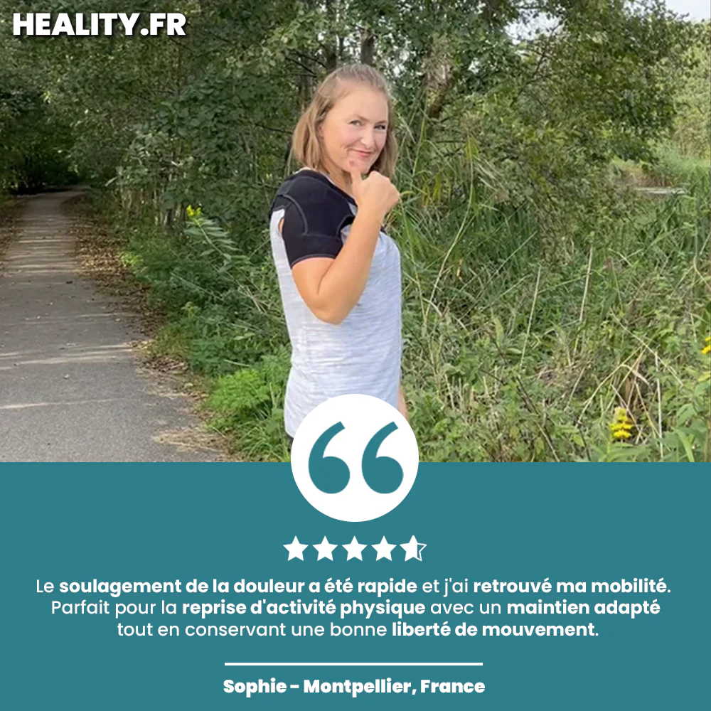 Épaulière Compression pour Tendinite et Coiffe des Rotateurs – Image 5