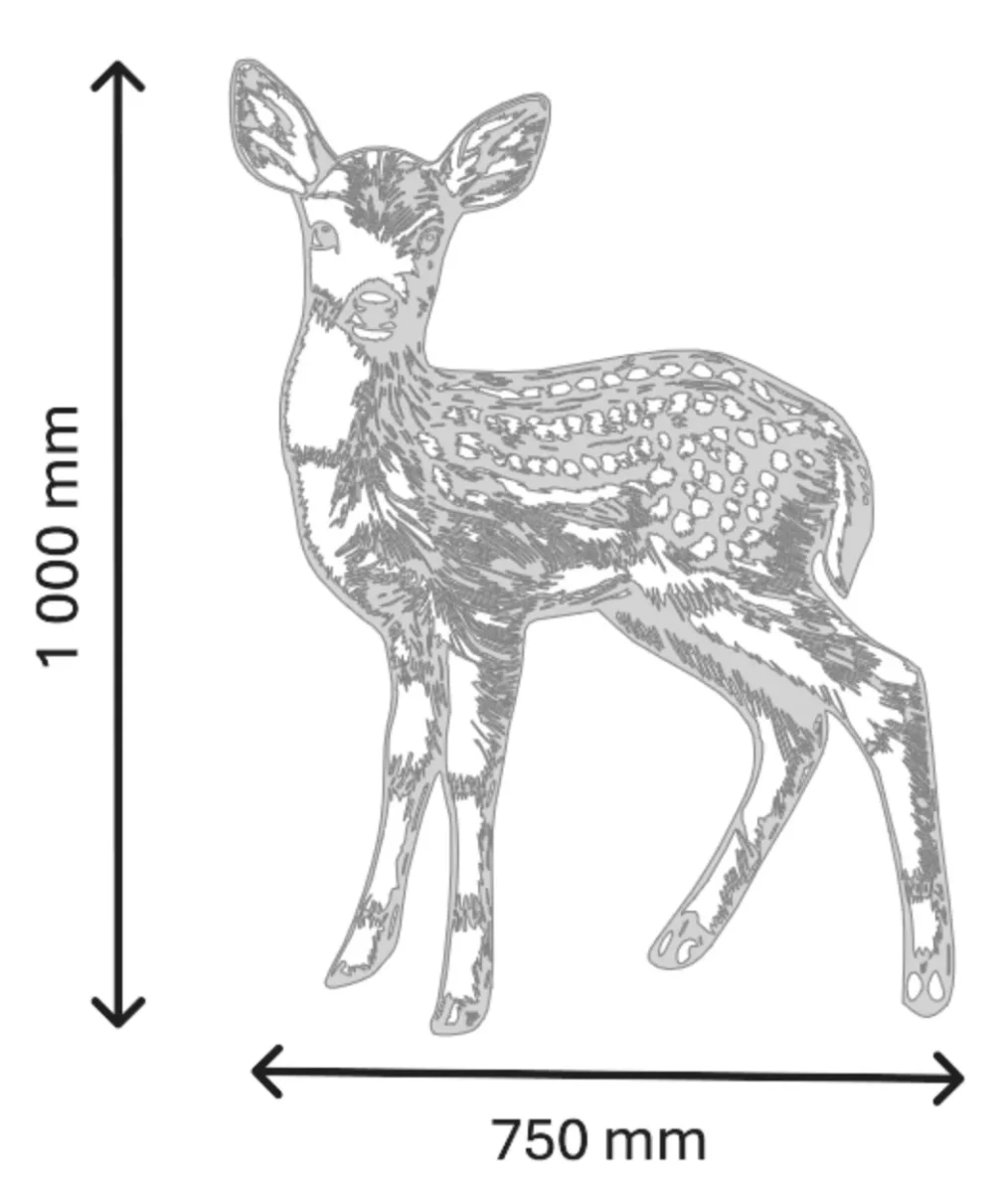 Faon acier corten – Image 3