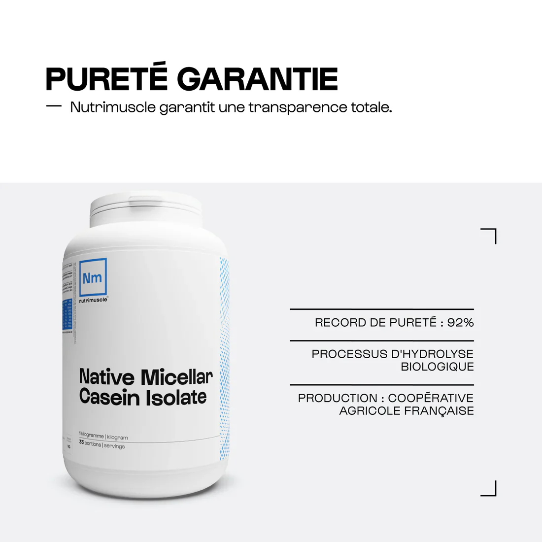 Nutrimuscle - Native Micellar Casein Isolate 92% – Image 9