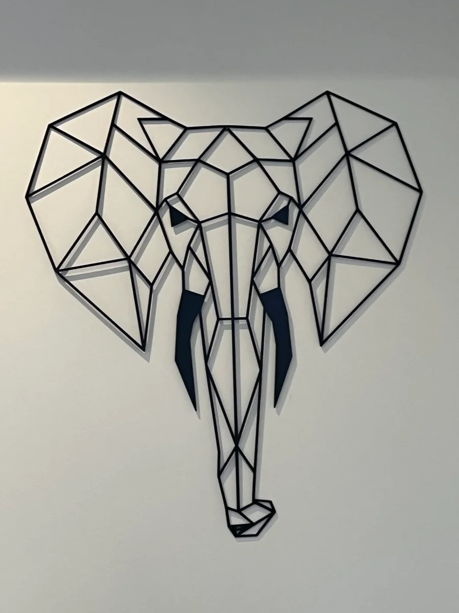 Plaque murale éléphant 630 x 700