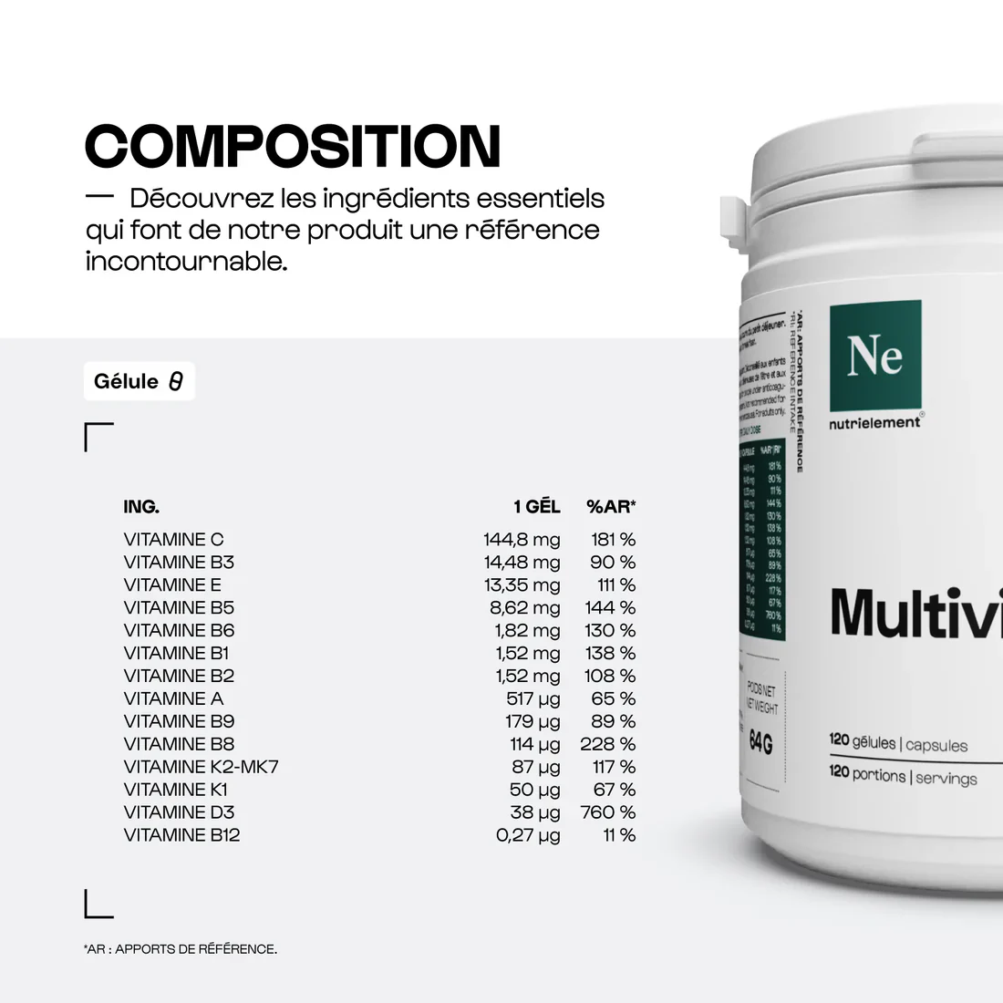 Multivvitamines Max - Nutrimuscle – Image 5