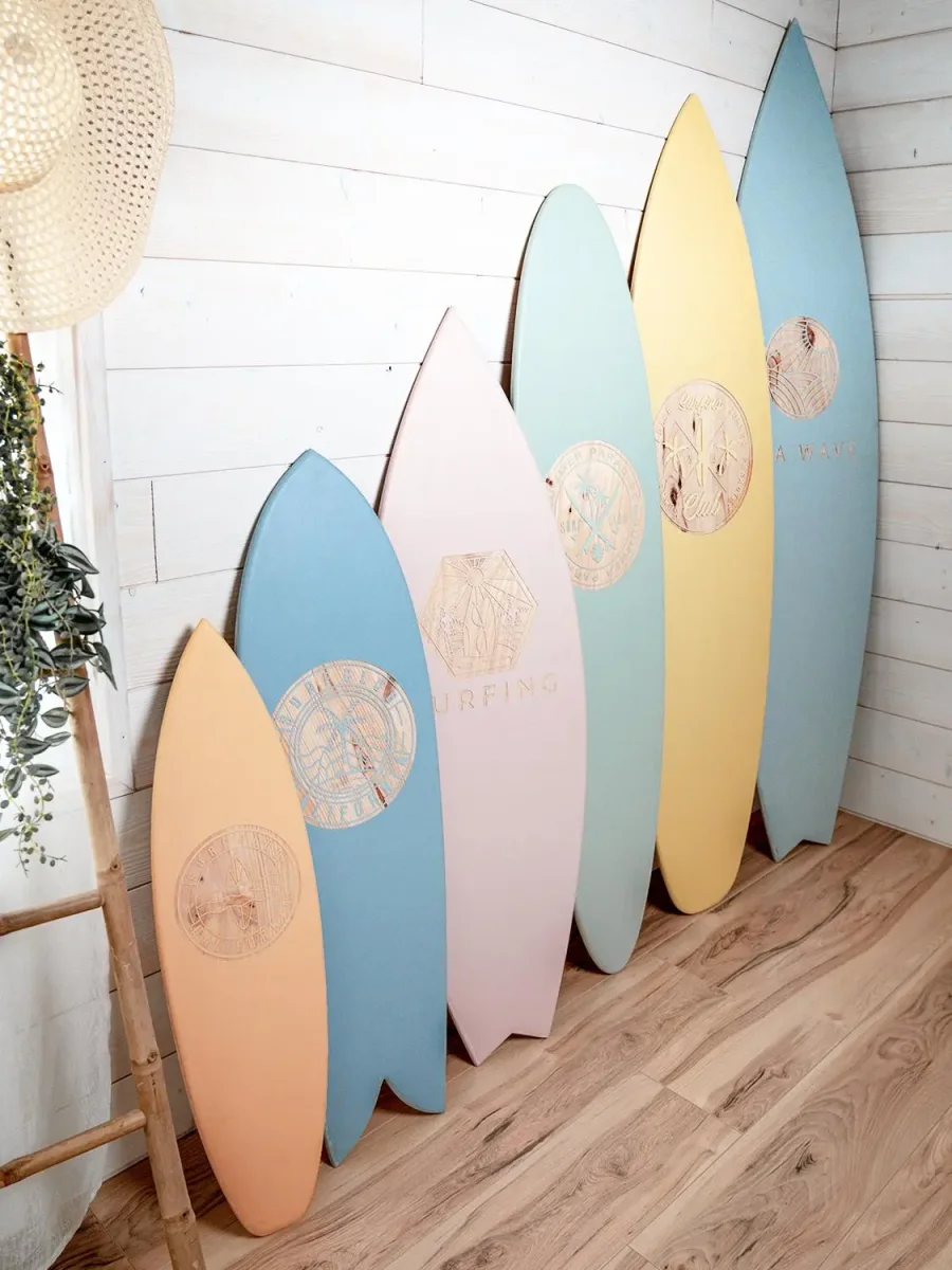 Planche de surf pastel à personnaliser
