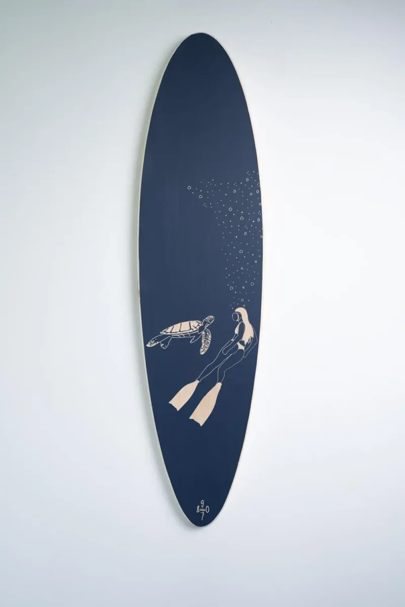 Planche de surf déco « Plongeuse »
