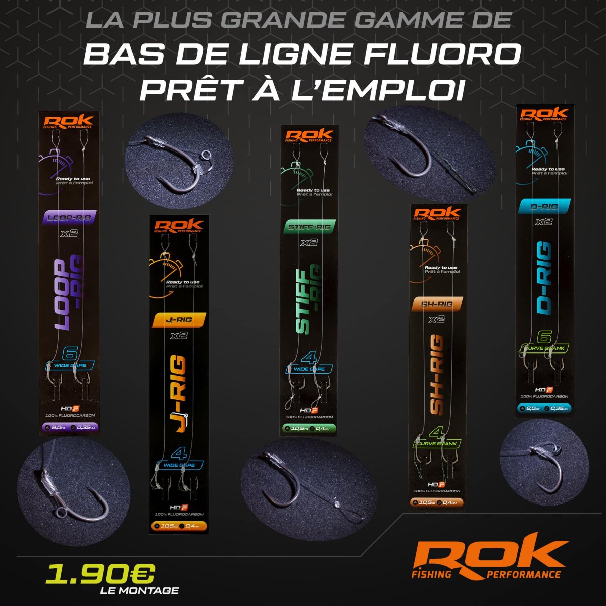 Bas de ligne SH-RIG x2 Rok Fishing Performance – Image 2