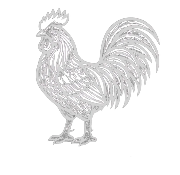 Coq Acier Corten – Image 2