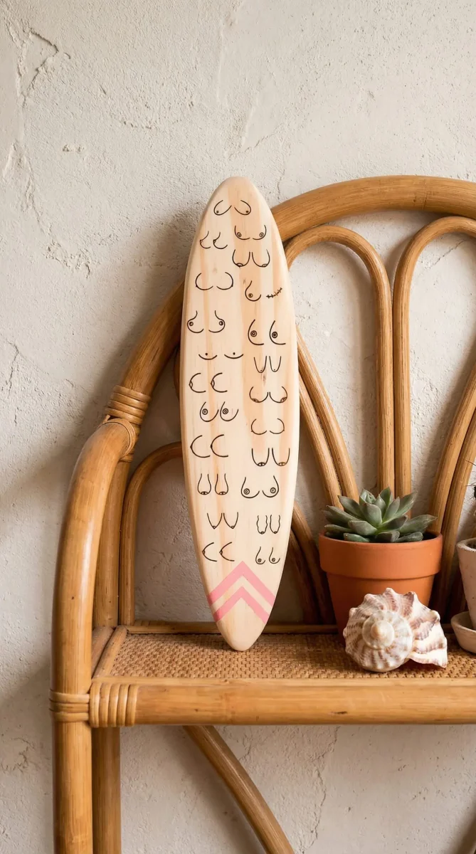 Planche de surf « Mini rose sunset »