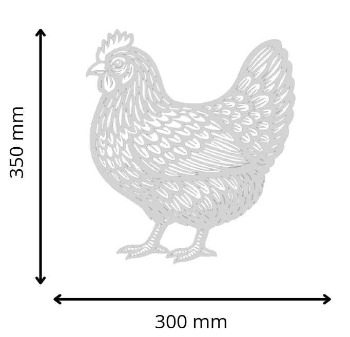 Poule Acier Corten – Image 3