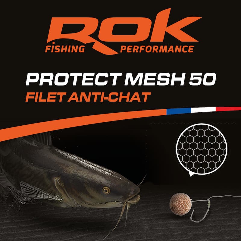 Filet à bouillette anti chat – protect mech 50 – rok fishing