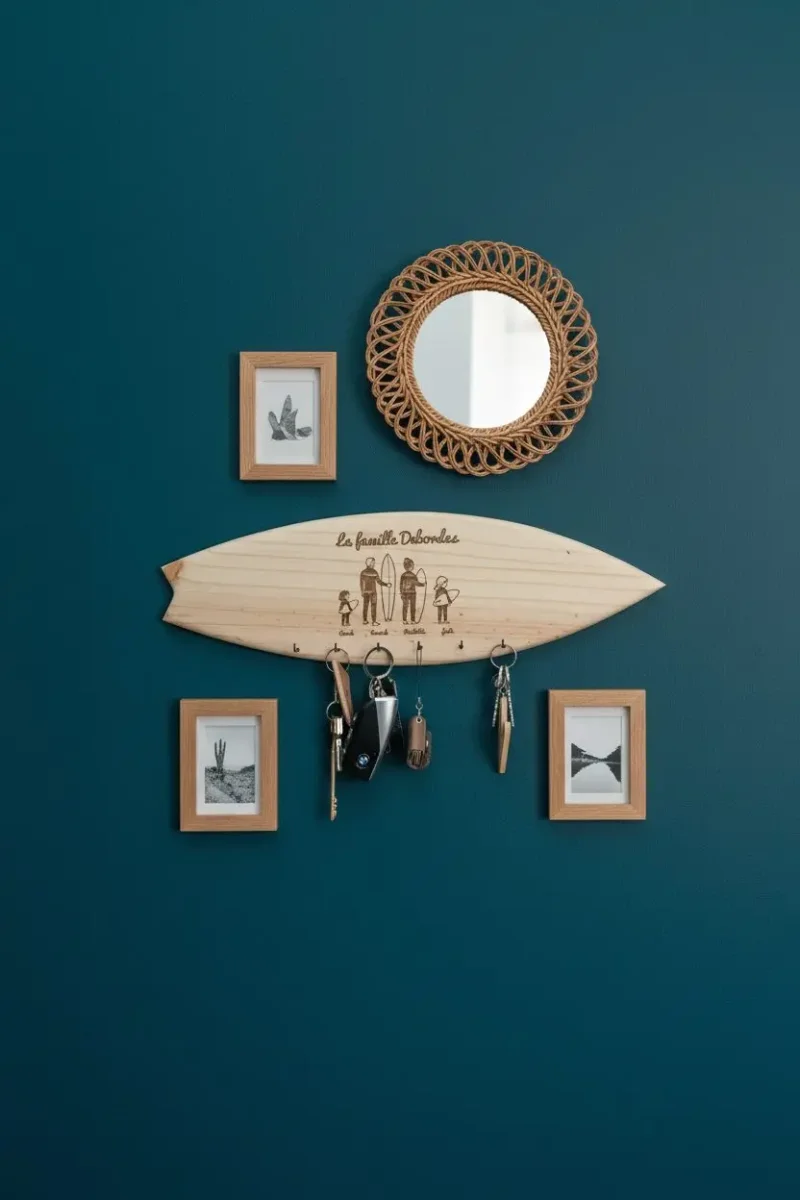 Support de clés « Famille de Surfeurs » – Image 8