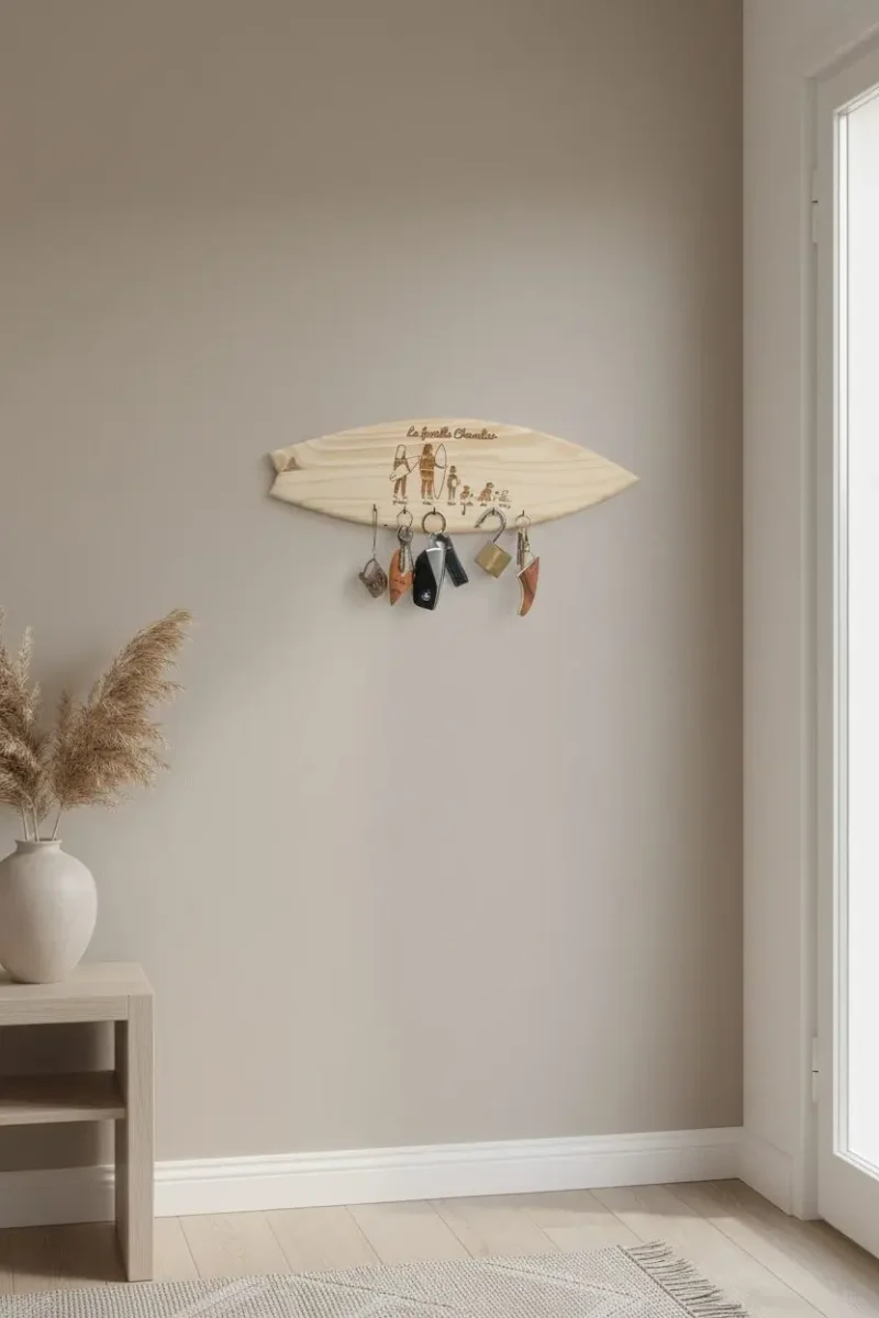 Support de clés « Famille de Surfeurs » – Image 7